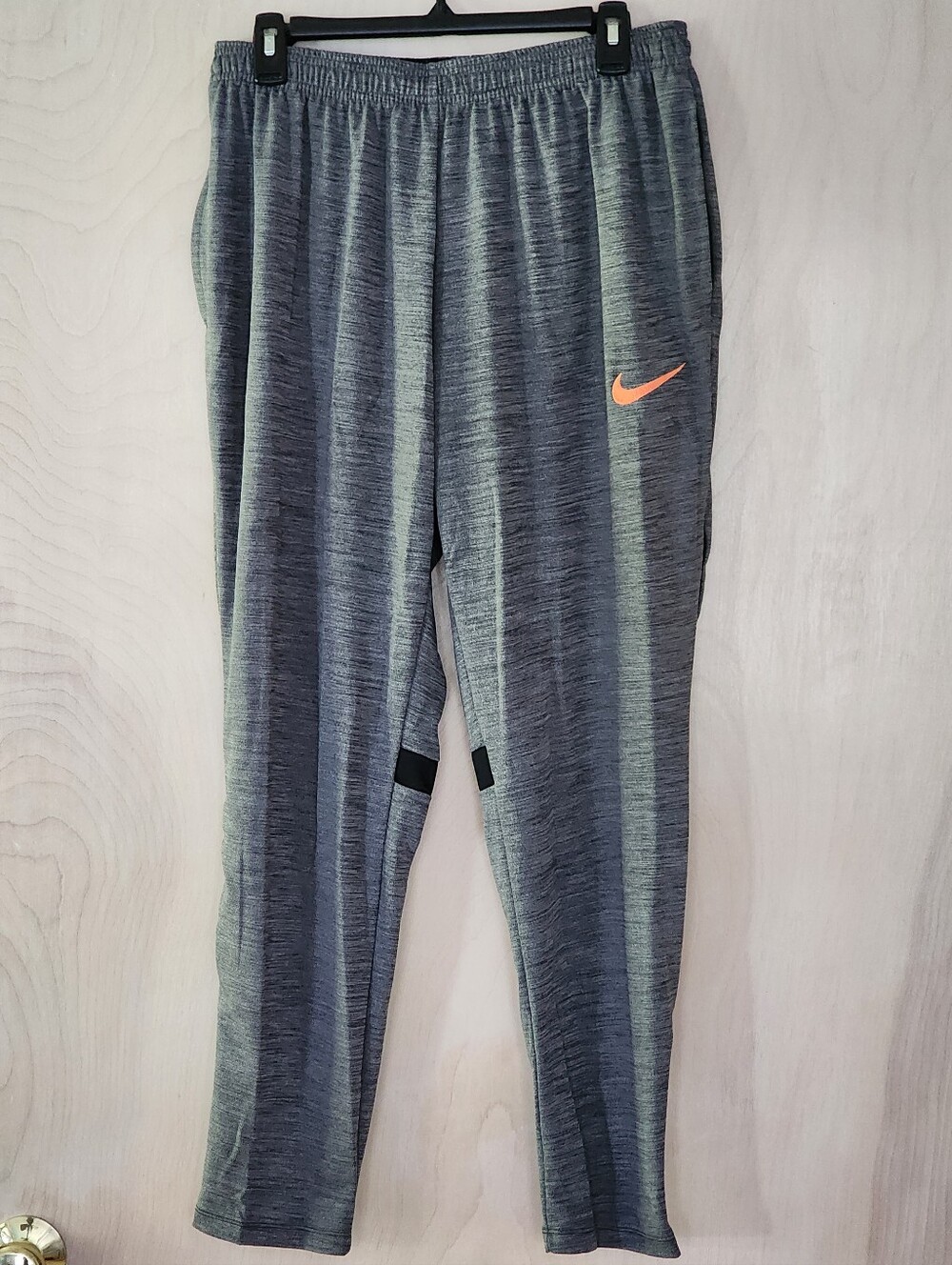 Nike Grey Heather Joggers with Orange Swoosh Size XL